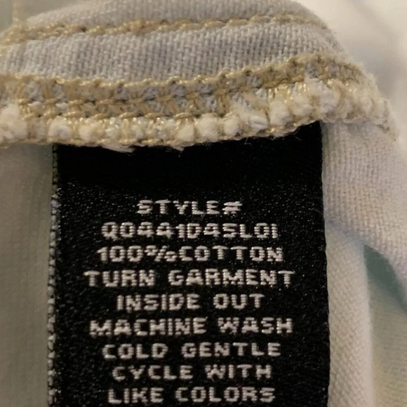 Sanctuary Women's‎ Lace Up Button Front Long Sleeve Collared Shirt Size L - Picture 9 of 12